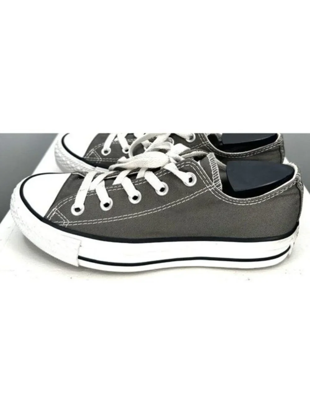 Converse Chuck Taylor All Star Ox Gray Low Top Sneakers Mens 4 Womens 6 Canvas - Picture 3 of 12